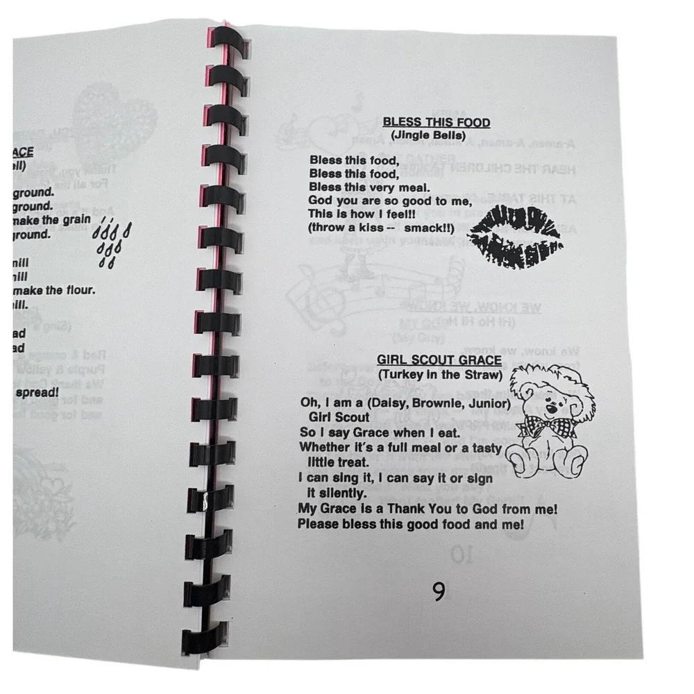 Amazing‎ Graces Katie Jimenez Spiral Bound Prayer Songbook Mealtime Blessings